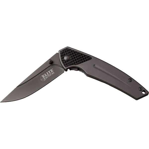 Master Cutlery 2018 Master Assist Fldr, 3.25In Gry Ti Bld, Gry Ti Ss Hndl, W/ Pc MAS-ET-A1006 - main